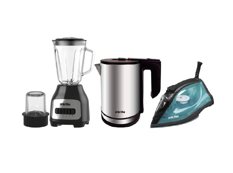 Tricombo Licuadora Bl-600+Hervidor Inox 18 II+ Plancha a Vapor Nova